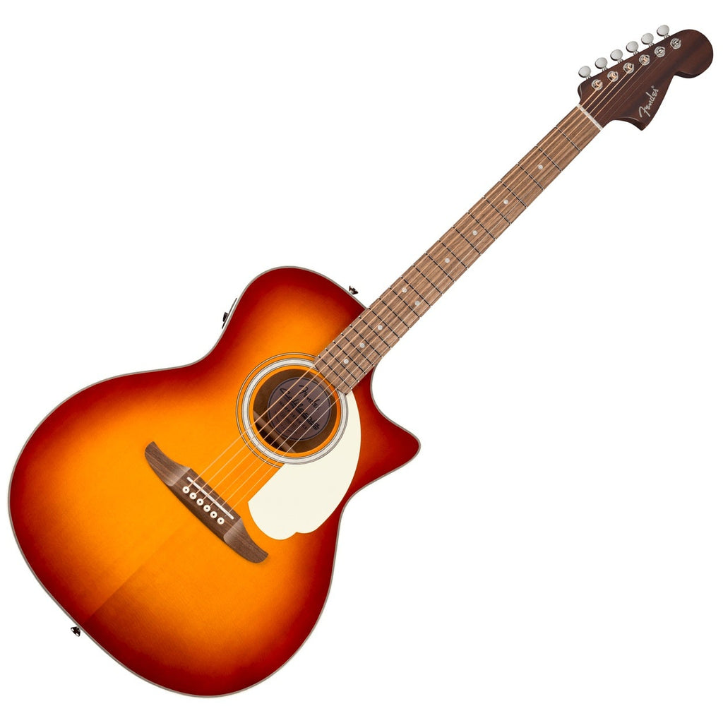 Fender California Deluxe Newporter Acoustic Electric CE Walnut in Sienna Sunburst - 0974691547