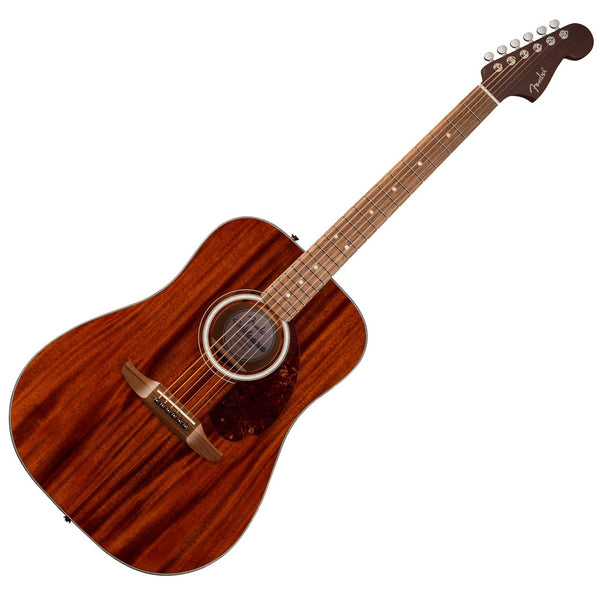 Fender California Deluxe Redondo Mahogany Acoustic Electric Walnut in Natural - 0974602521