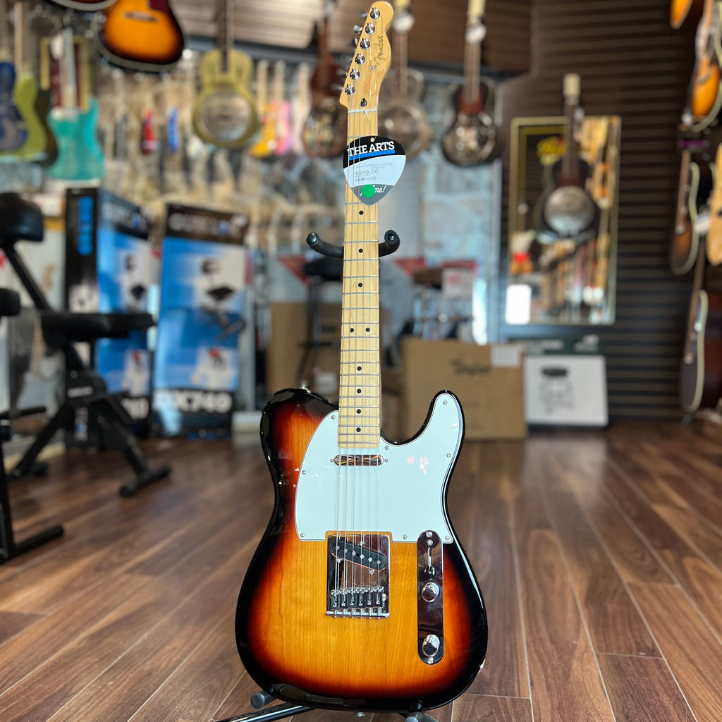 USED SPECIAL! Fender 2022 Player Telecaster Electric Guitar Maple in 3-Color Sunburst - USDMEXITELE