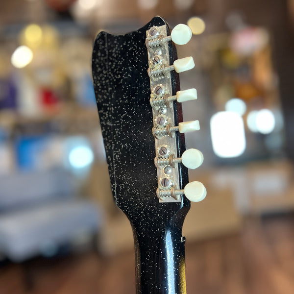 USED SPECIAL! Silvertone 1960s 1448 Electric Guitar in Black Sparkle - USD1448