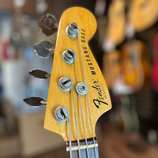 USED SPECIAL! Fender 1978 Mustang Electric Bass in Aged Olympic White - USD1978MUSTANG