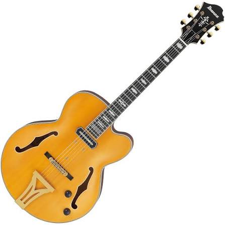 Ibanez Pat Metheny Signature Electric Guitar in Natural Amber Low Gloss w/Case - PM3CNAL