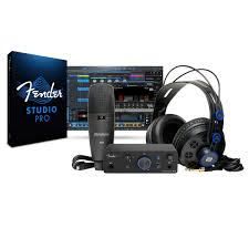 PreSonus Fender Ultra Compact Audio Production Bundle Studio Pro Included - QUANTUMCREATOR