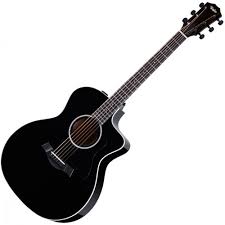 Taylor NOS 214CE Plus Spruce Top Maple Back/Sides Acoustic Electric Cutaway in Black w/Gigbag - NOS214CEPLUSBLK