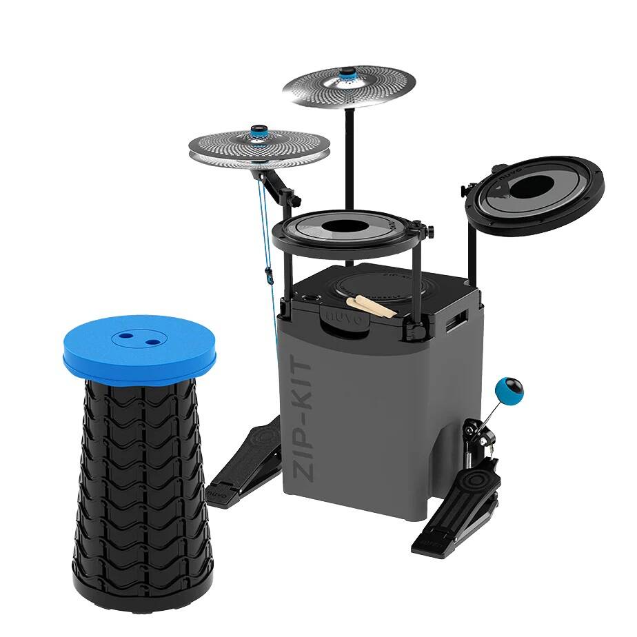 Nuvo Zip Kit Plus Acoustic Drum Set - NZK100BUNDLE