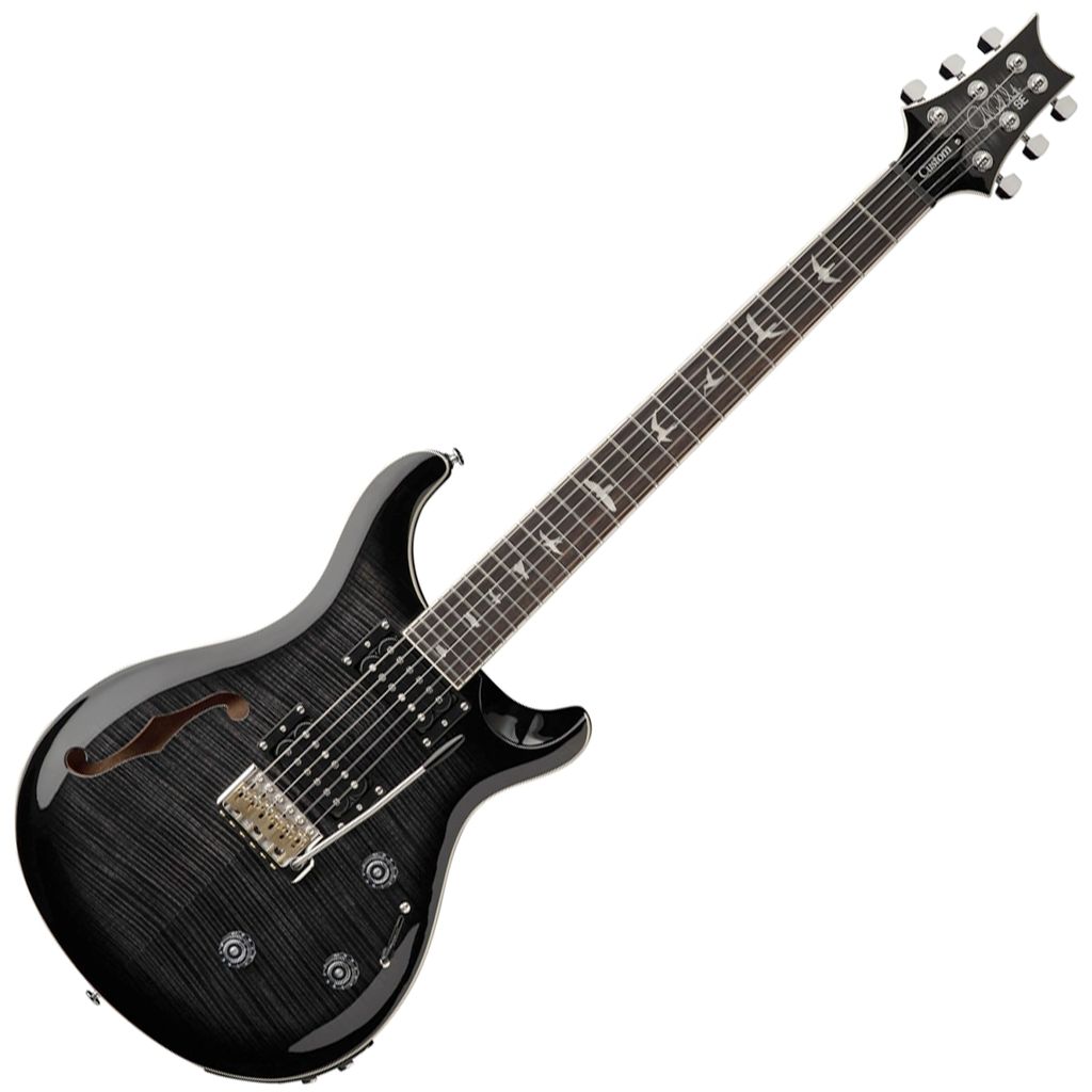 PRS SE Custom 24 SemiHollow Piezo Electric Guitar in Charcoal Burst - CPSH44CA