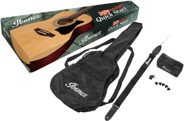 Ibanez Acoustic Guitar Acoustic Pack w/Tuner & Bag in Natural High Gloss  - IJVC50