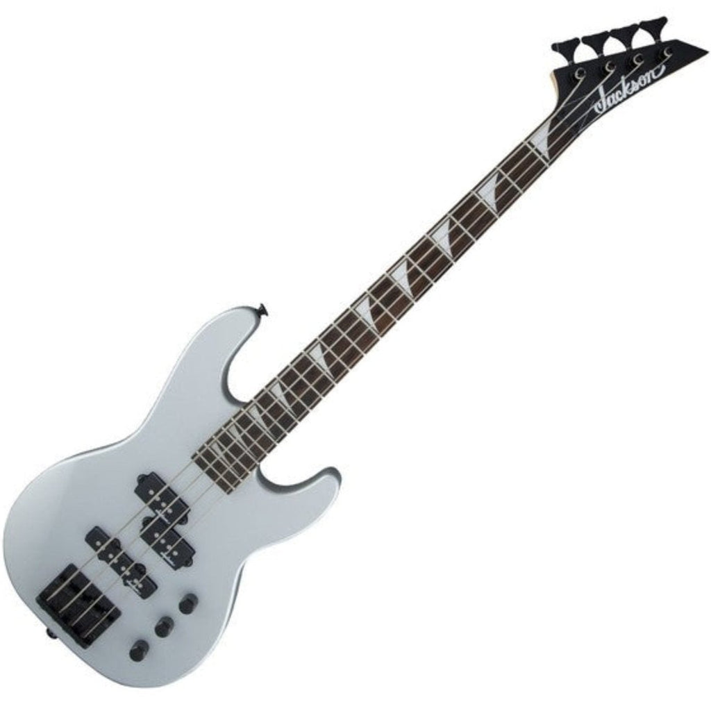 Jackson JS1X CB Minion Bass Guitar Amaranth in Satin Silver- 2915556521