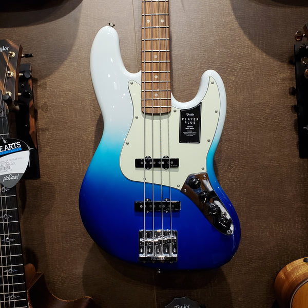 USED SPECIAL! - Fender Player Plus Active Jazz Electric Bass Pao Ferro in Belair Blue - USD20147373330