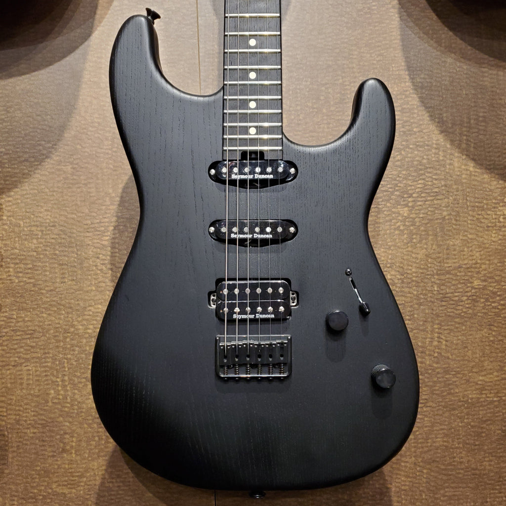 USED SPECIAL! - Charvel Pro Mod San Dimas Style 3 Electric Guitar HSS Hard Tail Ebony in Satin Black Sassafras - USD22965853503