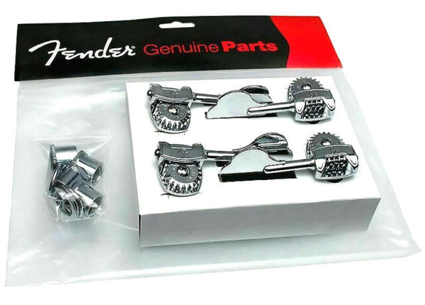 Fender Deluxe F Stamp Bass Tuning Machines / Set of 4 in Chrome - 0097335049
