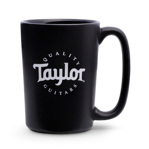 Taylor 12oz Rocca Coffee Mug Black w/White Logo - 1526