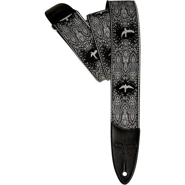 PRS 2 Inch Custom Jacquard Guitar Strap Birds Fleur Charcoal - 113504048