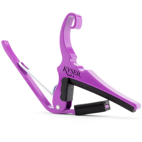 Kyser Color Waves Quick Change 6 String Acoustic Capo in Purple Rain - KG6PRNA