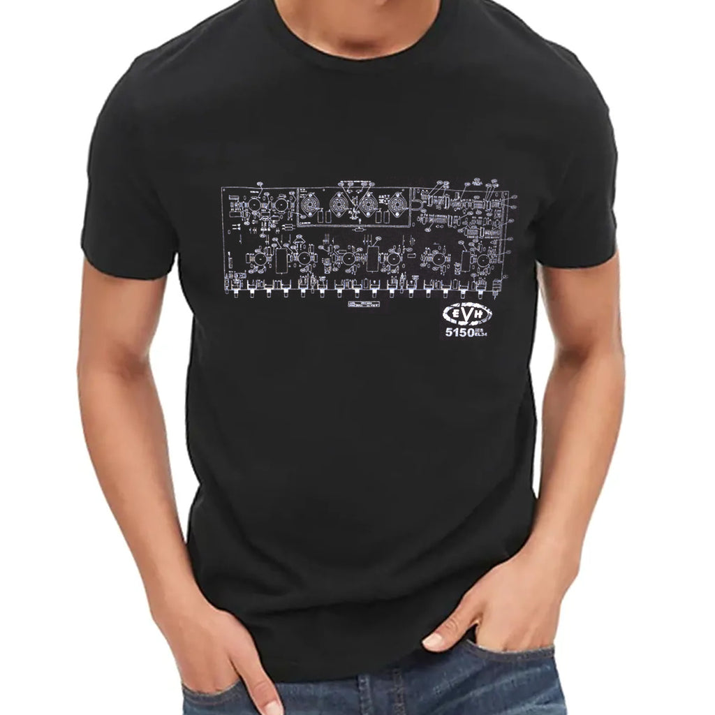 EVH Schematic T-Shirt Black 2XL - 223534806