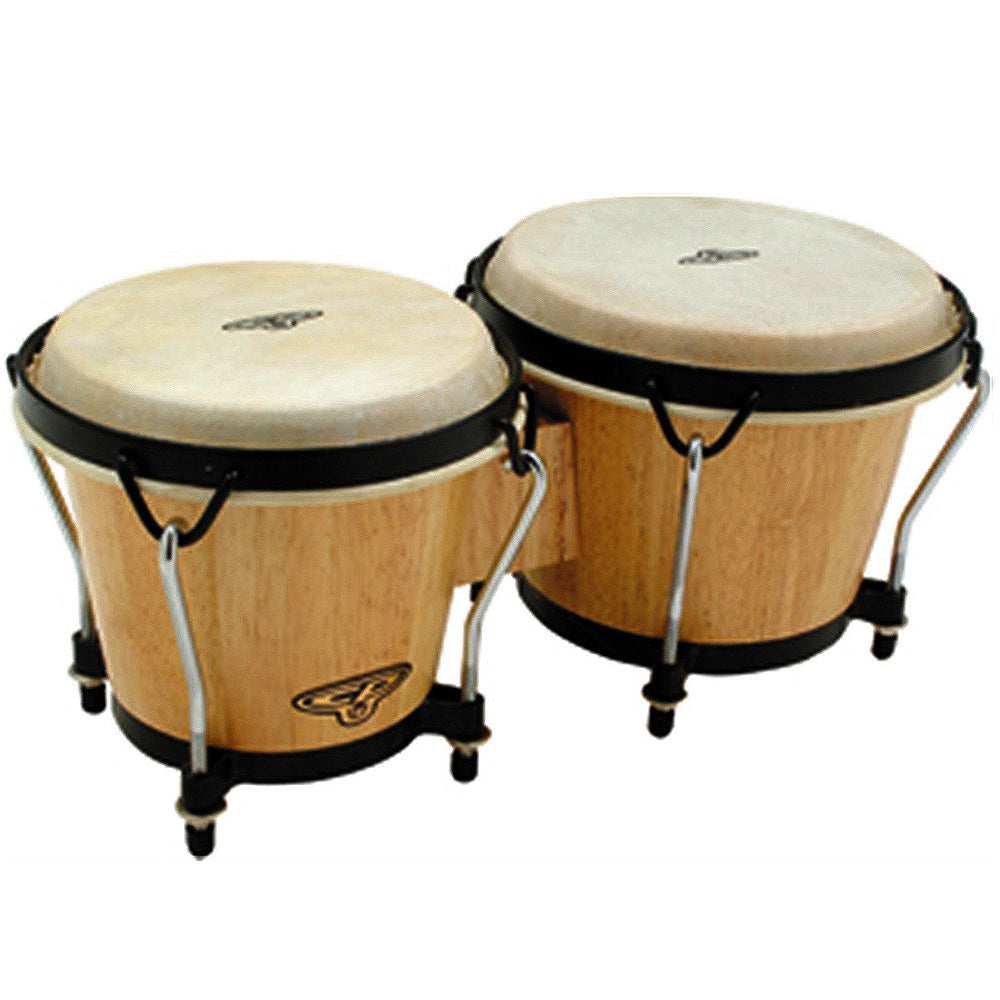 Latin Percussion Traditional Bongos Natural Finish - CP221AW