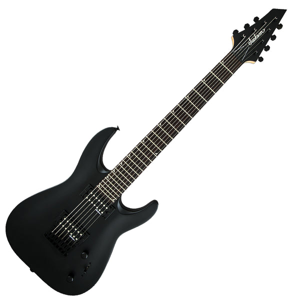 Jackson JS22 Dinky 7 String Electric Guitar Arched top Amaranth Neck in Satin Black - 2910132568