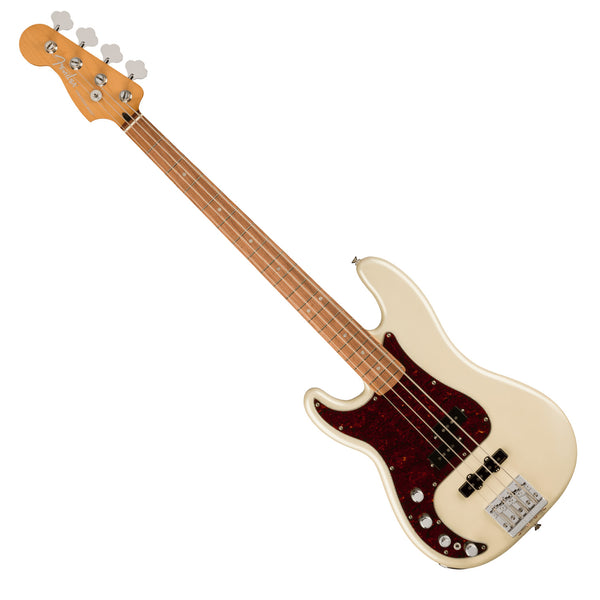Fender Player Plus Active P-Bass Guitar Left Hand Pau Ferro in Olympic Pearl - 0147463323