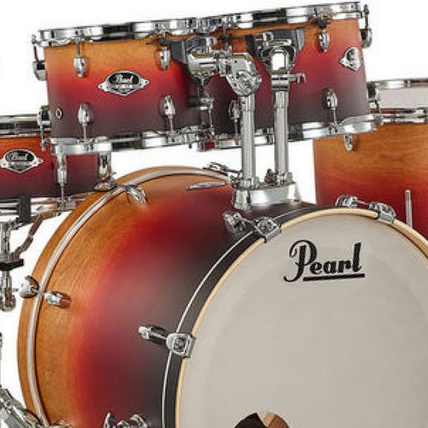 Pearl Export EXL 5 Piece Drumkit & Hardware in Ember Dawn w/Zildjian Cymbal Pack no Throne - EXL725FZPC218