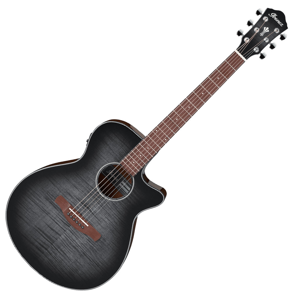 Ibanez AEG Series Acoustic Electric in Transparent Charcoal Burst High Gloss - AEG70TCH