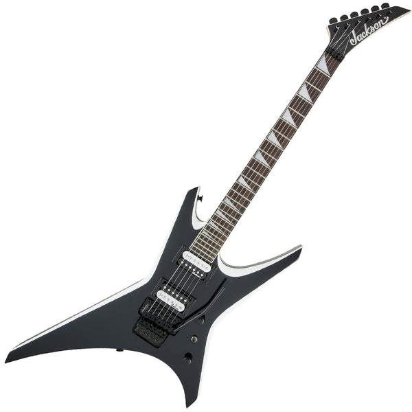 Jackson JS32 Wr WaRRior Amaranth Fretboard Electric Guitar in Black w/White Bevels - 2910146572