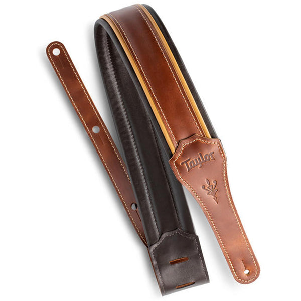 Taylor 2.5 Inch Century Medium Brown Butterscotch Black Leather Strap - 410725