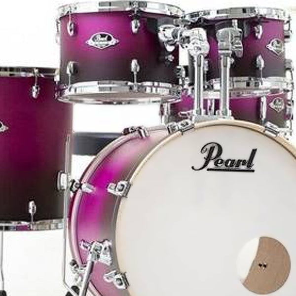 Pearl Export EXL 5 Piece Drumkit & Hardware in Raspberry Sunset w/Zildjian Cymbal Pack no Throne - EXL725FZPC217