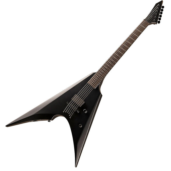 ESP LTD ARROW (No Trem) Black Metal Electric Guitar in Black Satin - LARROWNTBKMBLKS