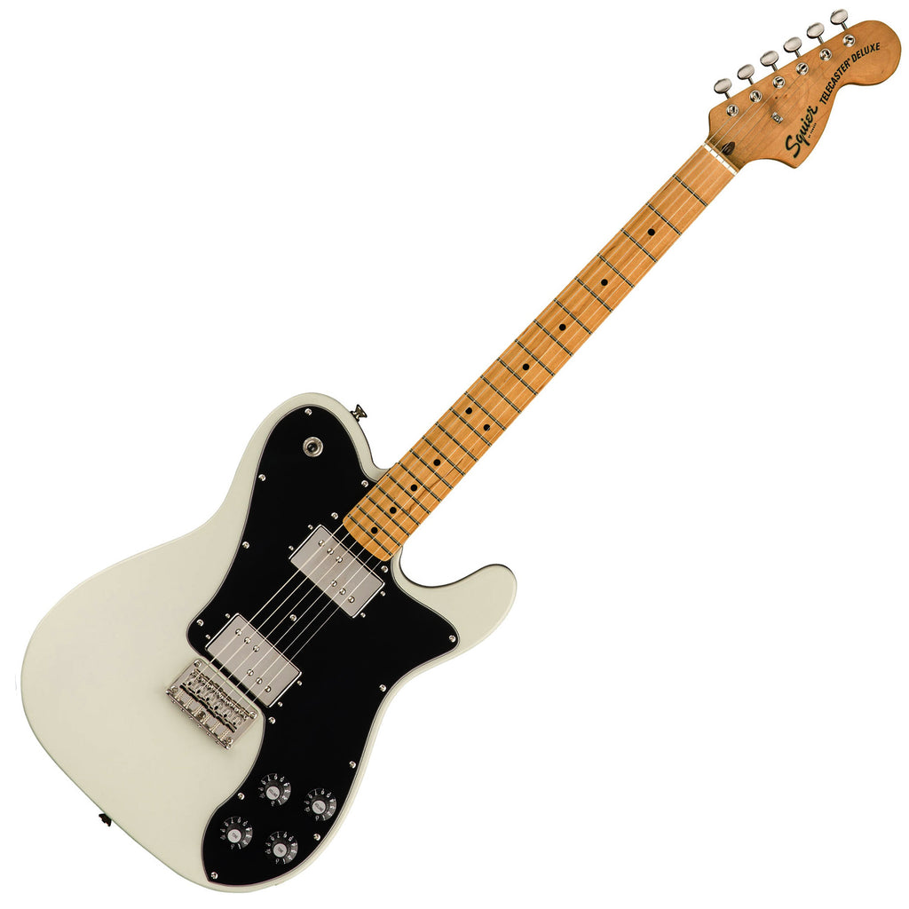 Squier Classic Vibe '70s Telecaster Deluxe Electric Guitar Maple in Olympic White - 0374060505