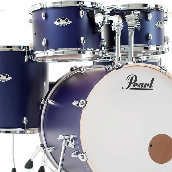Pearl Export EXL 5 Piece Drumkit & Hardware in Indigo Night w/Zildjian Cymbal Pack & Throne - EXL705NZPCT1219