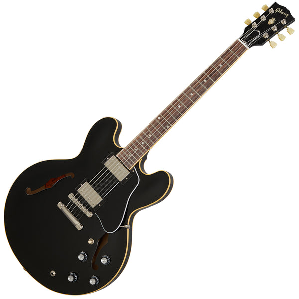 Gibson ES-335 Hollow Body Electric Guitar w/Case in Vintage Ebony - ES3500VENH