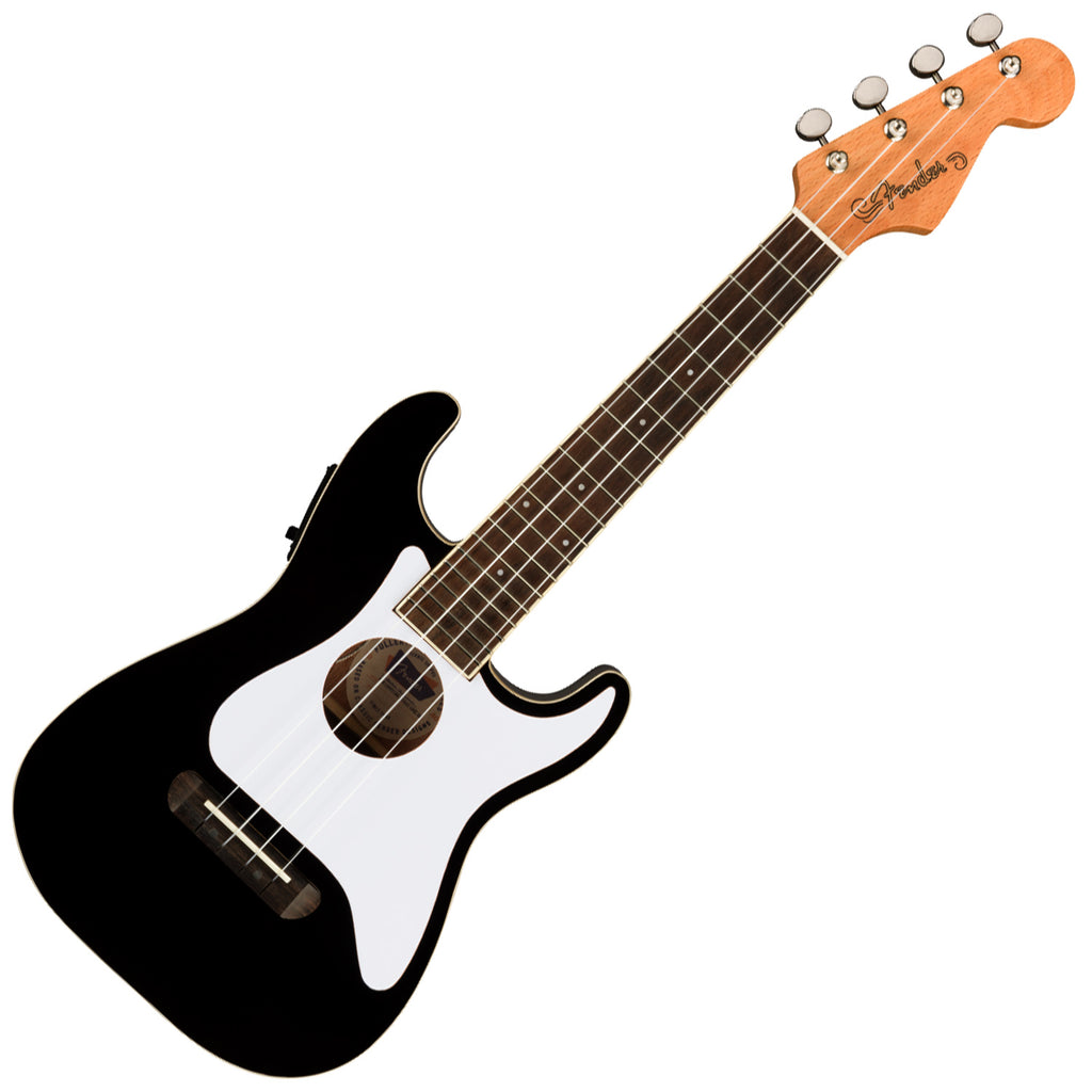 Fender Fullerton Stratocaster Electric Ukulele in Black - 0971653106