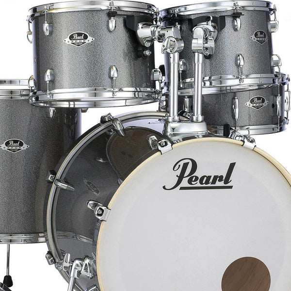 Pearl Export 5 Piece Drumkit in Grindstone Sparkle w/HWP-830 Hardware Pack /Cymbals & Throne Extra - EXX725SC708