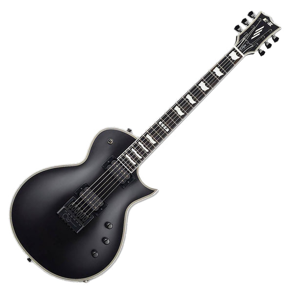 ESP Eclipse Evertune Set-thru Neck Electric Guitar in Black Satin w/Case - EIIECETBLKS
