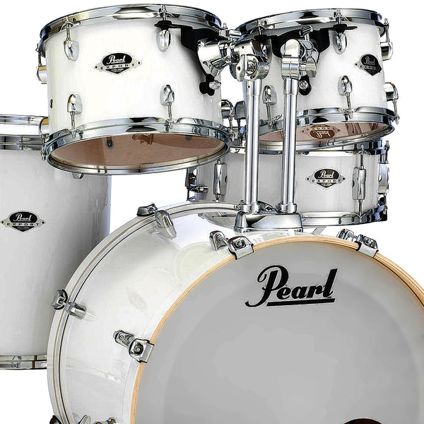 Pearl Export EXX 5 Piece Shell Pack in Pure White (Hardware & Cymbals Extra) - EXX725SPC33