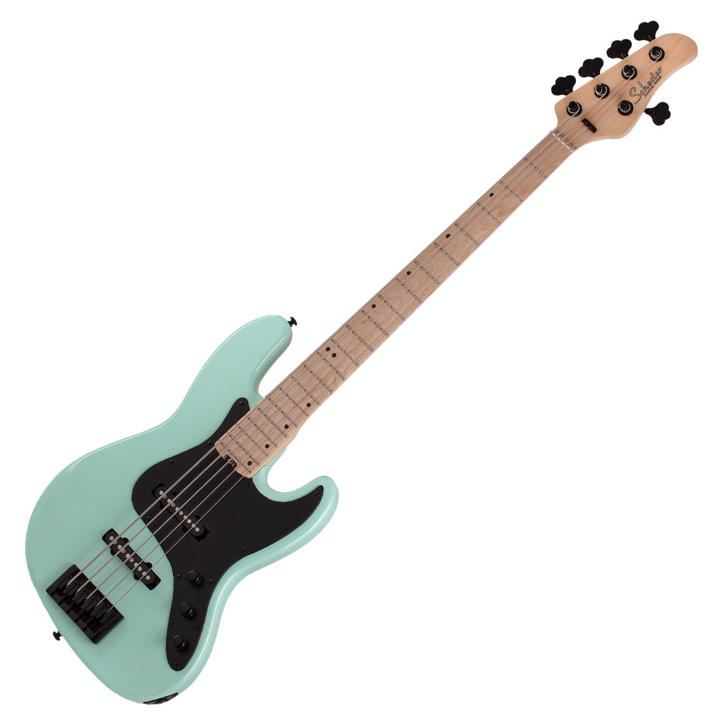 Schecter J-5 String Electric Bass Maple Sea Foam Green - 2912SHC