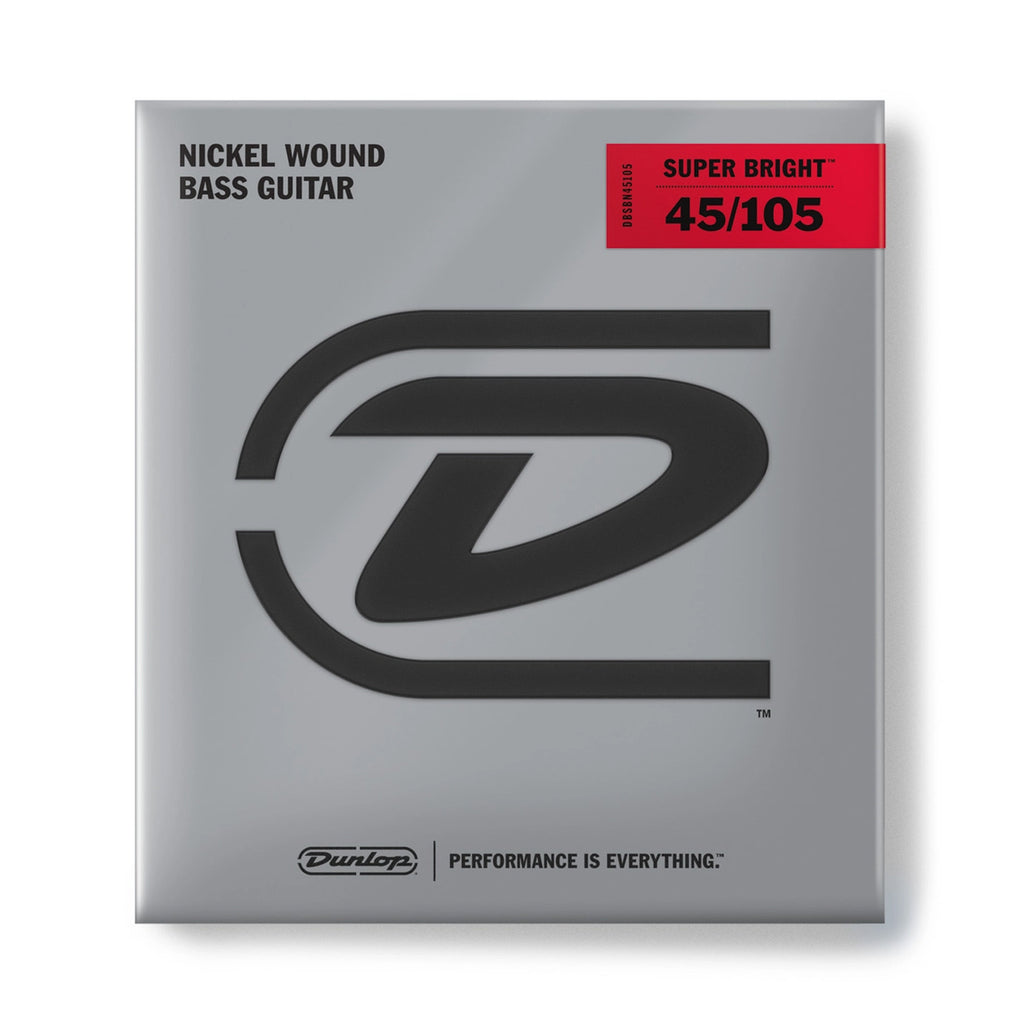 Dunlop Super Bright 5 String 45-125 Medium Steel Bass Strings - DBSBS45125