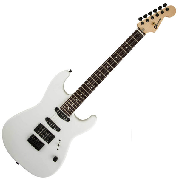 Charvel USA Select San Dimas Style 1 HSS Hard Tail Rosewood Electric Guitar in Snow Blind Satin - 2835253776