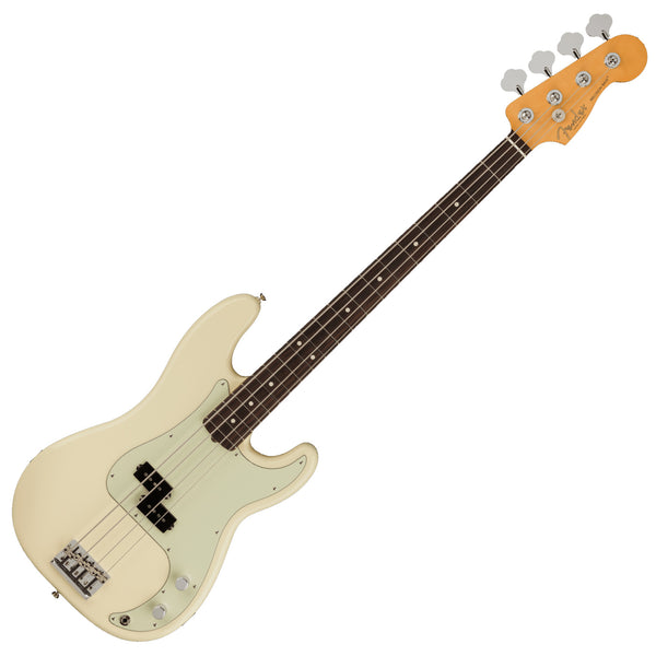 Fender American Professional II P Bass Rosewood Olympic White Electric Bass w/Case - 0193930705