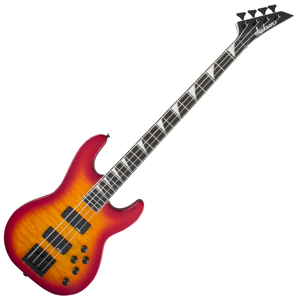 Jackson JS3Q Concert Electric Bass Amaranth Fretboard in Cherry Burst - 2919016520