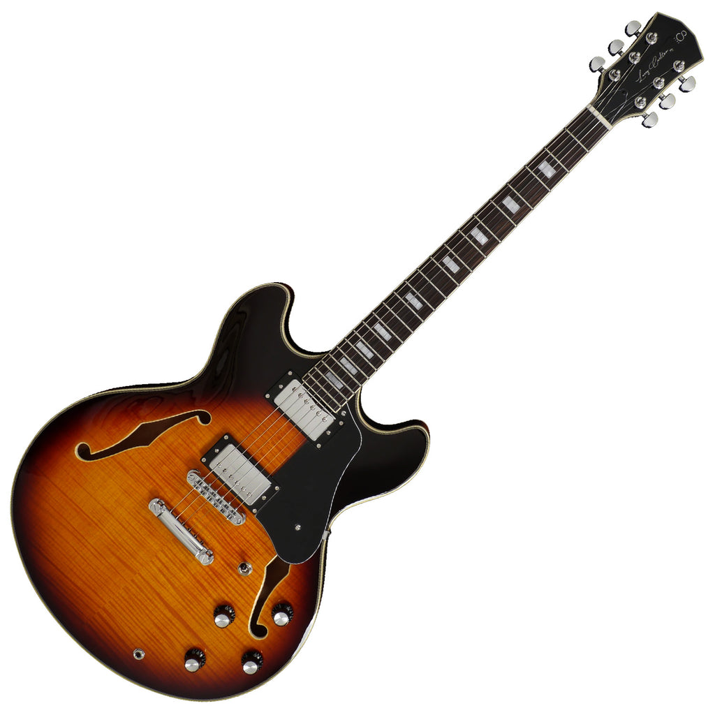 DEMO-Sire Larry Carlton 335 Style Flame Maple Top Electric Guitar in Vintage Sunburst - H7VS