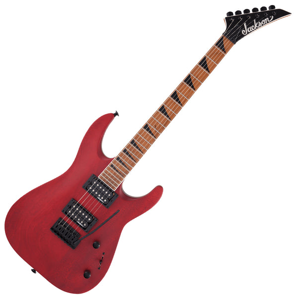 Jackson JS24 DKAM DX Electric Guitar in Red Stain/Baked Maple Neck - 2910339590