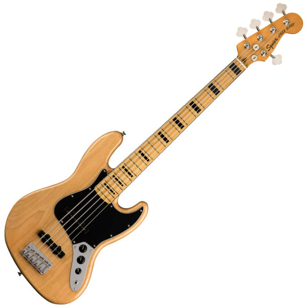 Squier Classic Vibe 70s 5 String Jazz Bass V Electric Bass in Natural - 0374550521