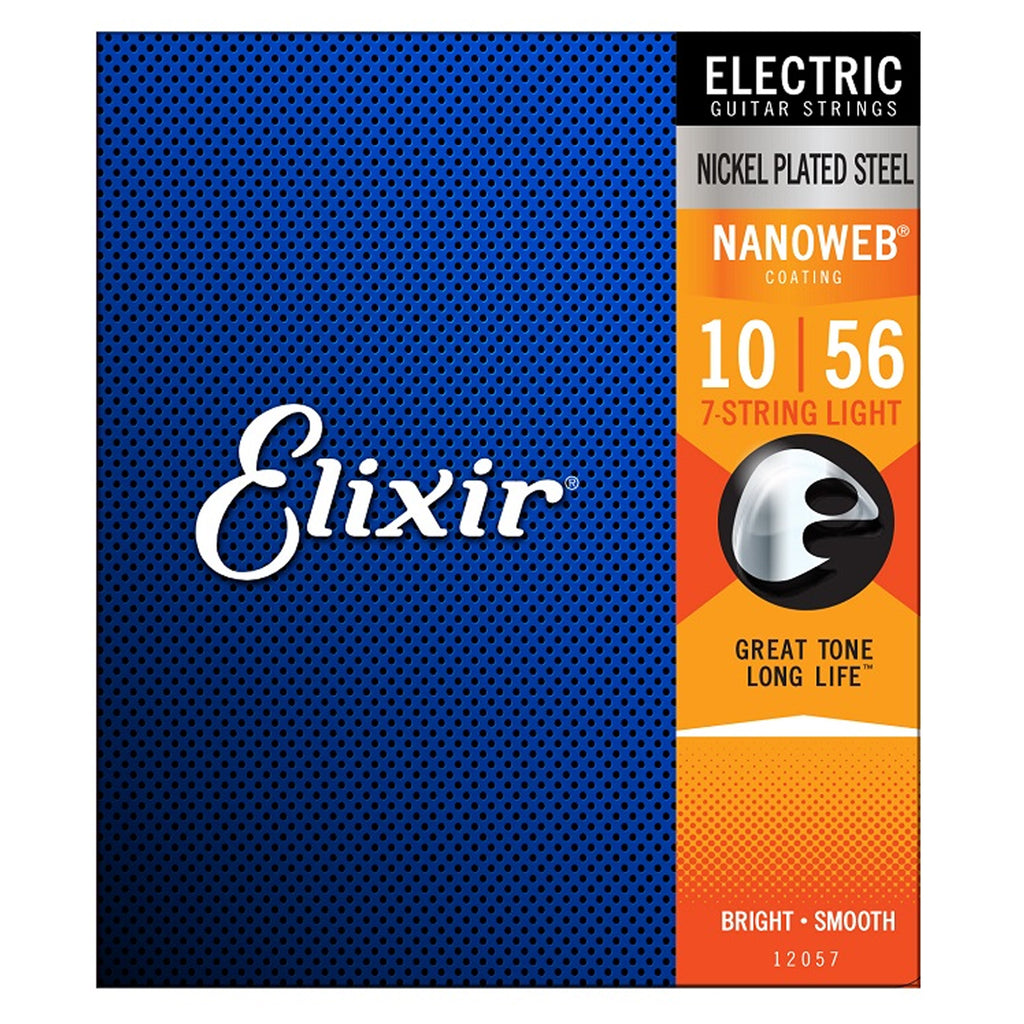 Elixir Nanoweb String Electric Strings Light 7 .010 - .056 - 12057