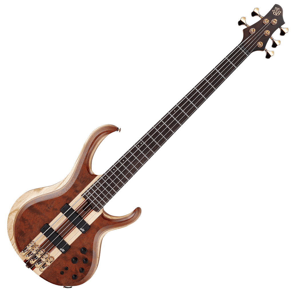 Ibanez BTB Premium 5 String Electric Bass in Natural Shadow Low Gloss w/Bag - BTB1835NDL