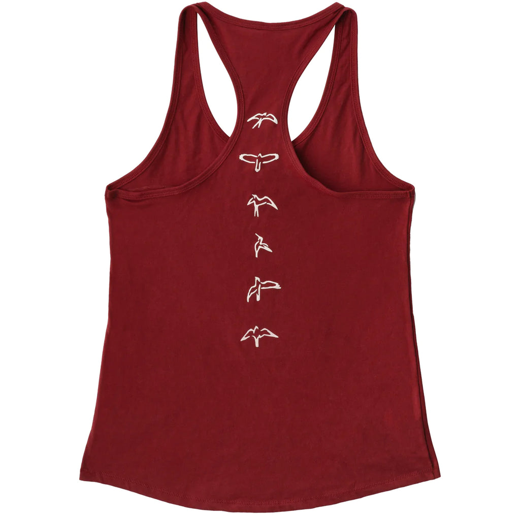 PRS Women's Racerback Tank Top in Oxblood Red - Small - 108477002016