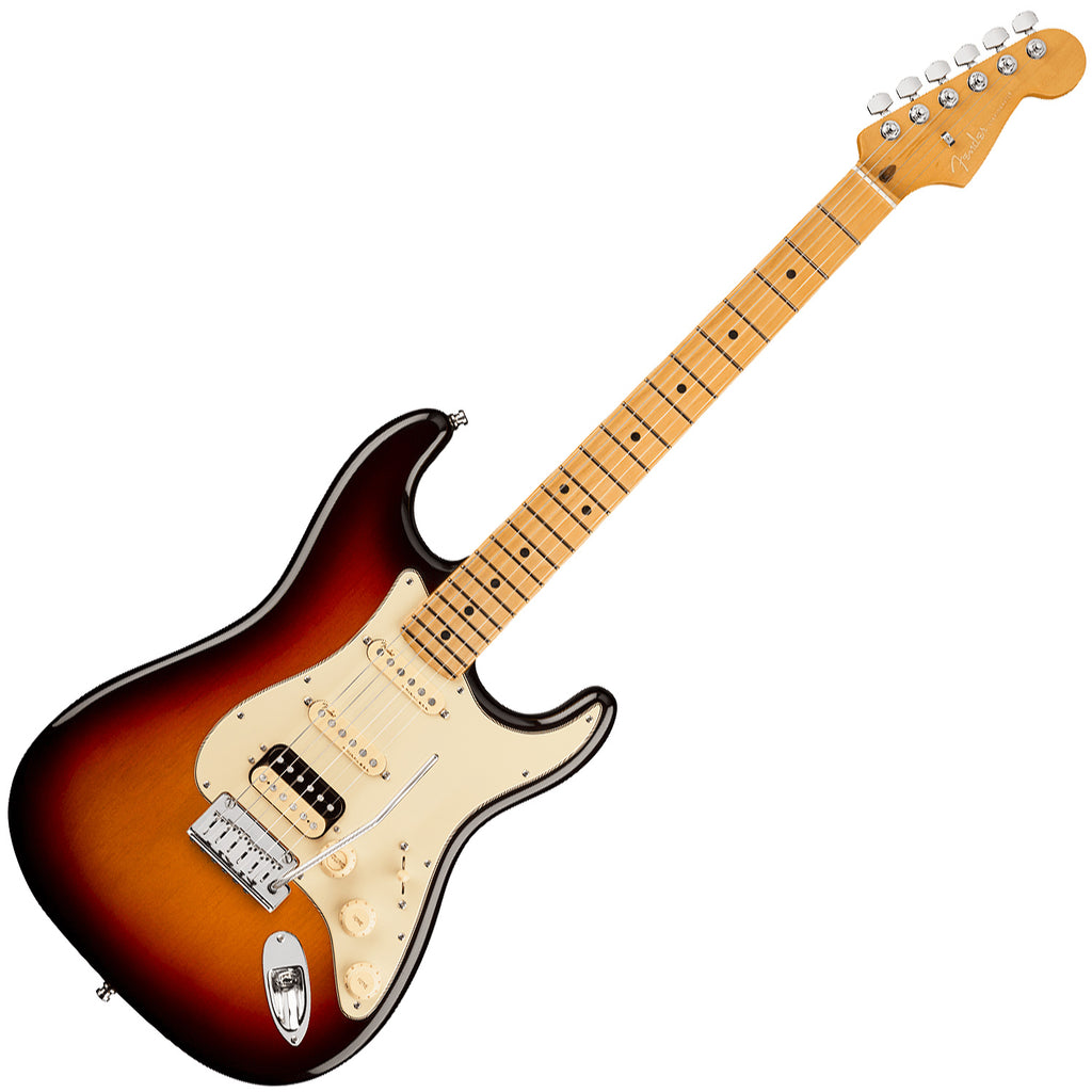 Fender American Ultra Stratocaster HSS Electric Guitar Maple in Ultraburst w/Case - 0118022712