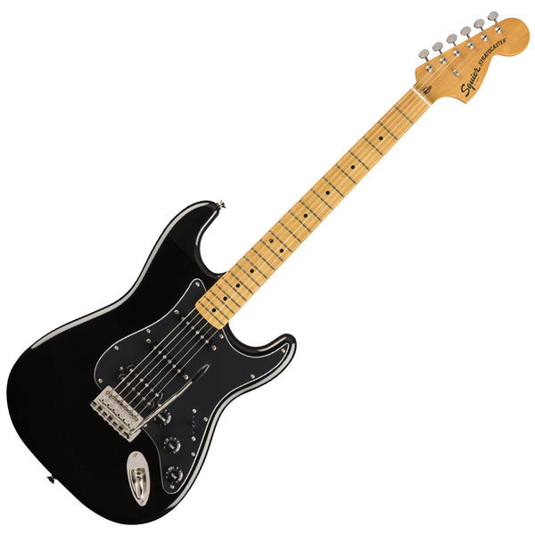 Squier Classic Vibe '70s Stratocaster HSS Electric Guitar Maple in Black - 0374023506