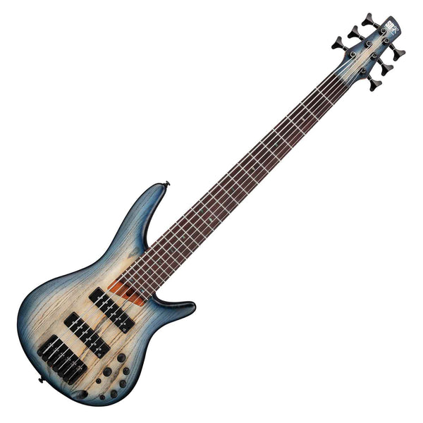 Ibanez SR Standard 6 String Electric Bass in Cosmic Blue Starburst Flat - SR606ECTF