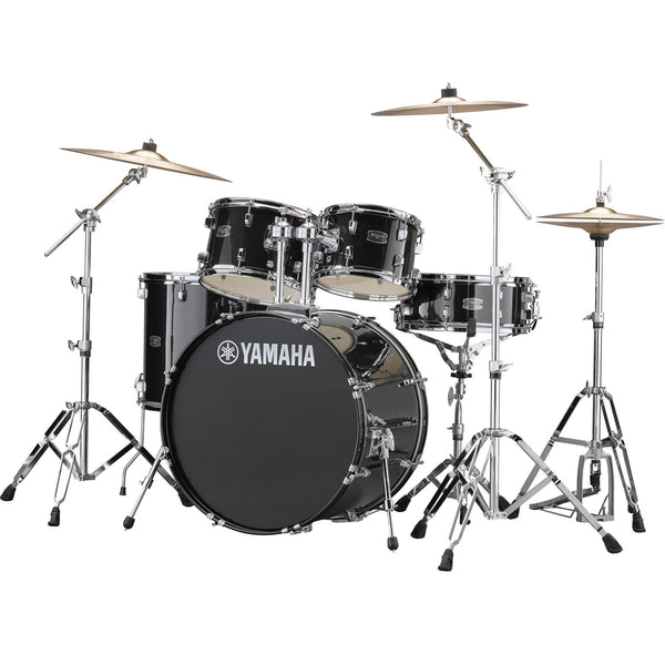 Yamaha Rydeen 5 Piece Drum Kits in Black Glitter w/Hardware and Cymbals - RDP2561BLG